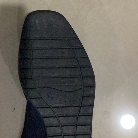 Liz Claiborne Flex Wedge Sandal, Navy Blue SZ 10 - Picture 6 of 7